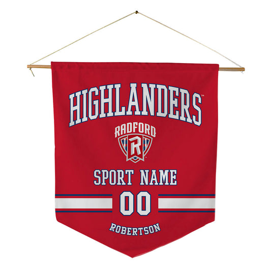 Radford - NCAA Men's Soccer : Christian Robertson - Pennant - 18" x 21"-0