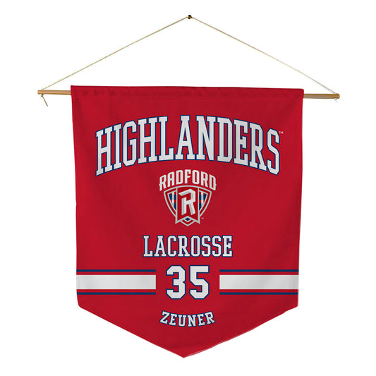 Radford - NCAA Women's Lacrosse : Ava Zeuner - Pennant - 18" x 21"-0
