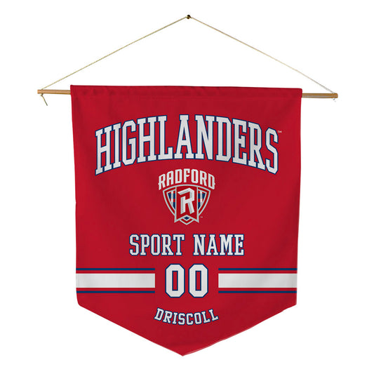 Radford - NCAA Women's Lacrosse : Madison Driscoll - Pennant - 18" x 21"-0