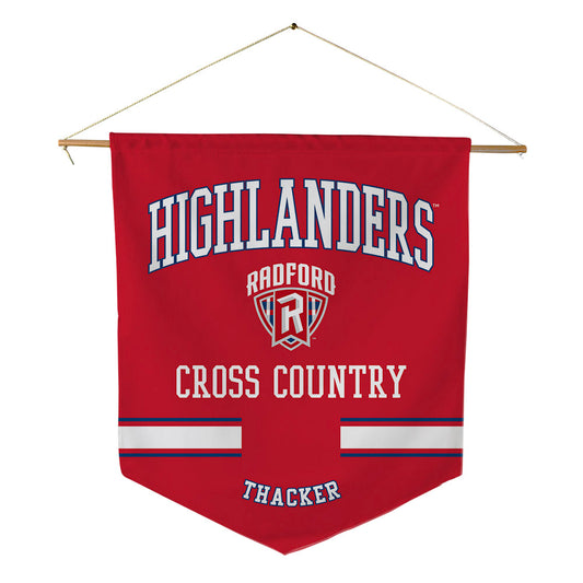 Radford - NCAA Men's Cross Country : Spencer Thacker - Pennant - 18" x 21"-0