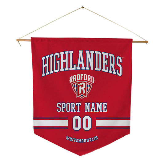 Radford - NCAA Women's Volleyball : Rose Whitemountain - Pennant - 18" x 21"-0