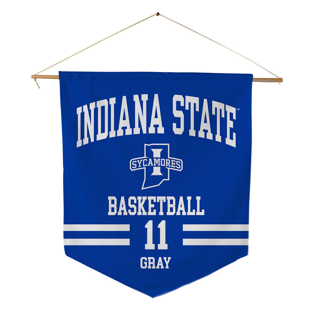 Indiana State - NCAA Men's Basketball : Aaron Gray - Pennant - 18" x 21"-0