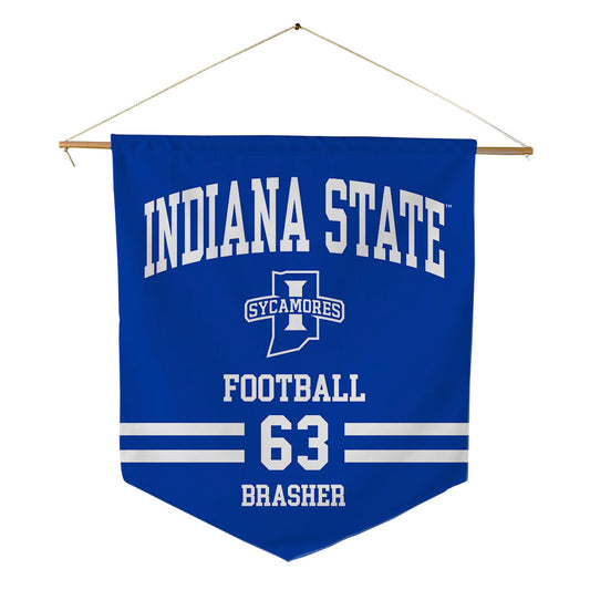 Indiana State - NCAA Football : Benjamin Brasher - Pennant - 18" x 21"-0