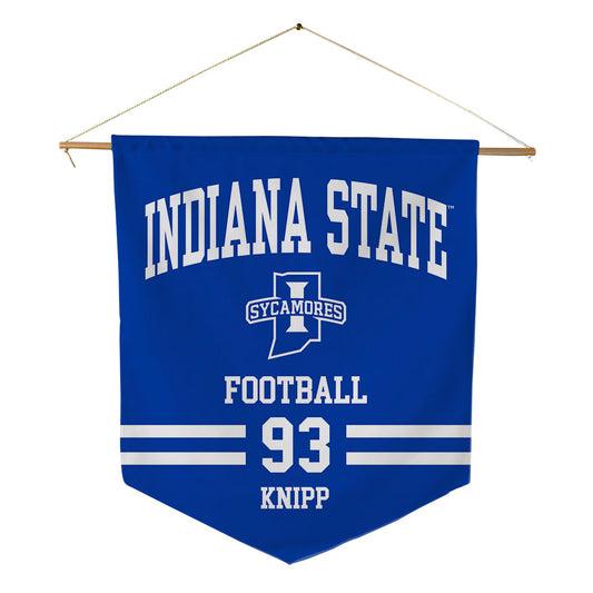 Indiana State - NCAA Football : Mason Knipp - Pennant - 18" x 21"-0