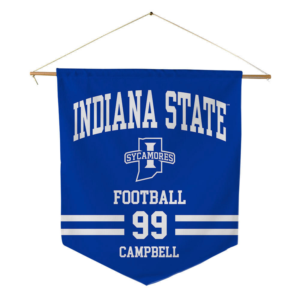 Indiana State - NCAA Football : Sirmaine Campbell - Pennant - 18" x 21"-0