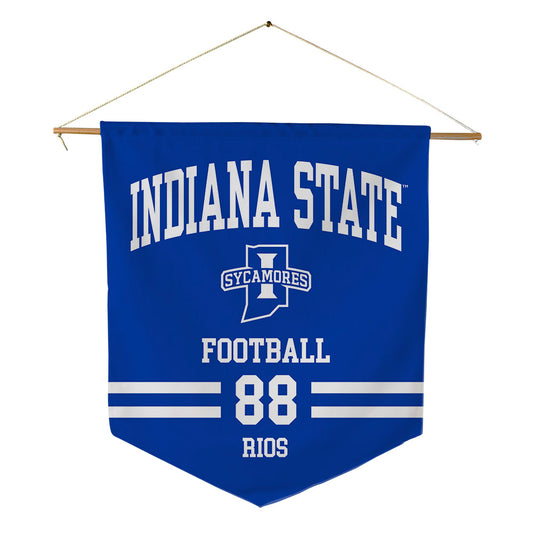 Indiana State - NCAA Football : Kai Rios - Pennant - 18" x 21"-0