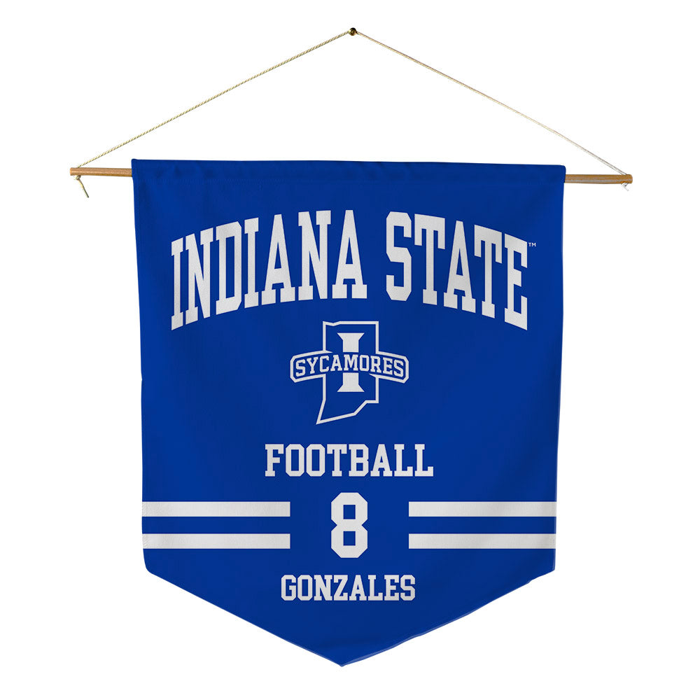Indiana State - NCAA Football : Nathan Gonzales - Pennant - 18" x 21"-0