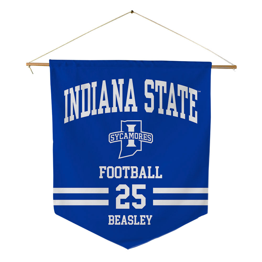 Indiana State - NCAA Football : Robert Beasley - Pennant - 18" x 21"-0