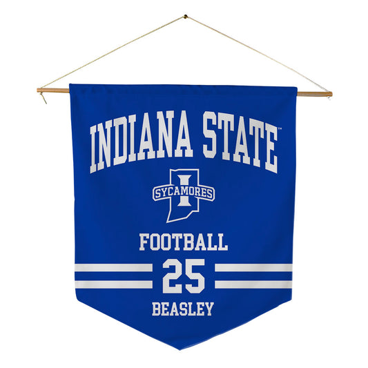 Indiana State - NCAA Football : Robert Beasley - Pennant - 18" x 21"-0