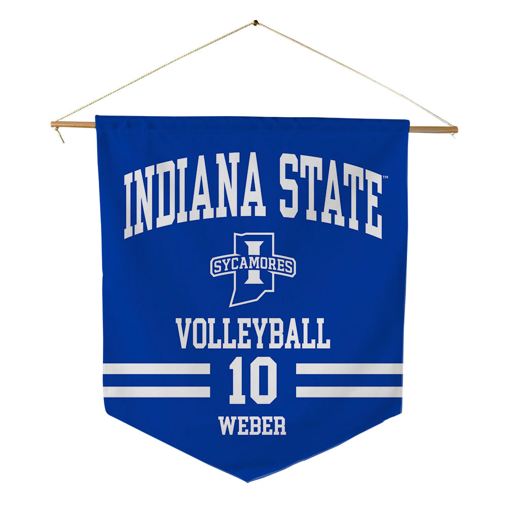 Indiana State - NCAA Women's Volleyball : Emily Weber - Pennant - 18" x 21"-0