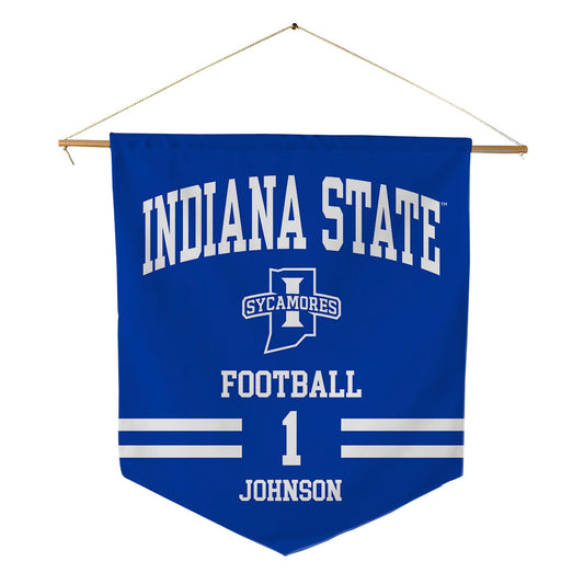 Indiana State - NCAA Football : Devin Johnson - Pennant - 18" x 21"-0