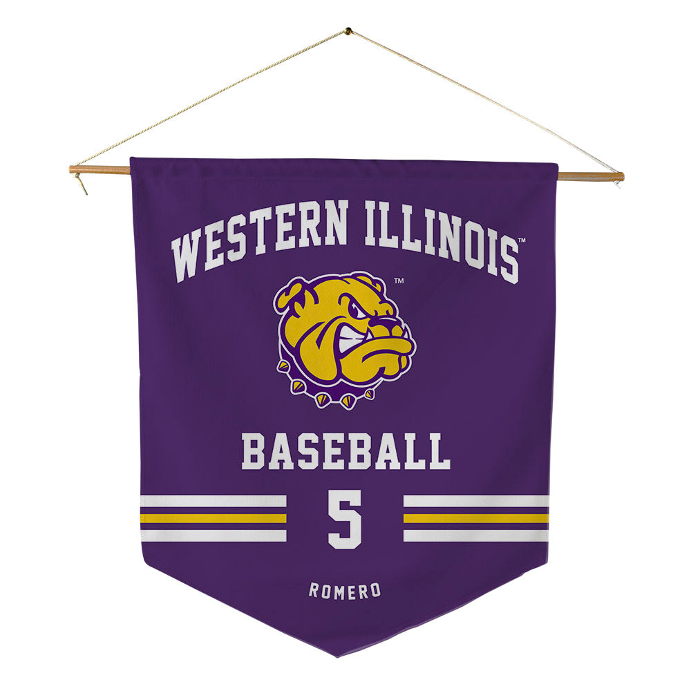 WIU - NCAA Baseball : Breck Romero - Pennant - 18" x 21"-0