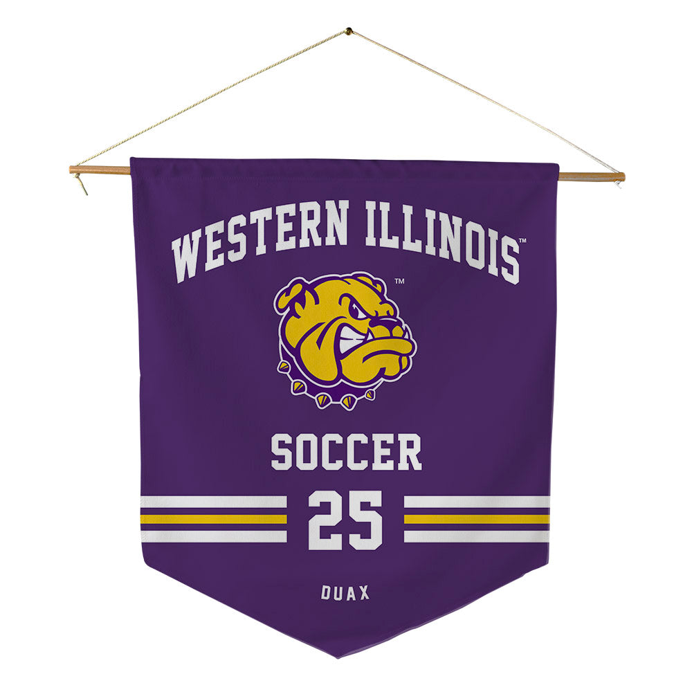 WIU - NCAA Men's Soccer : Ty Duax - Pennant - 18" x 21"-0