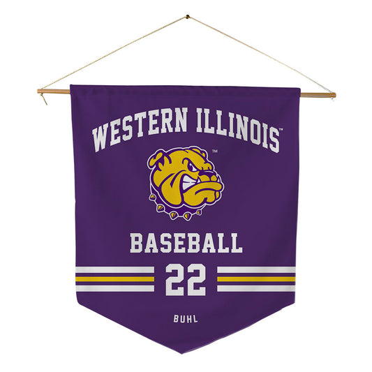 WIU - NCAA Baseball : Jason Buhl - Pennant - 18" x 21"-0