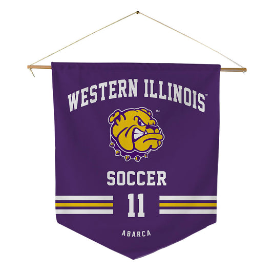 WIU - NCAA Men's Soccer : Henrry Abarca - Pennant - 18" x 21"-0