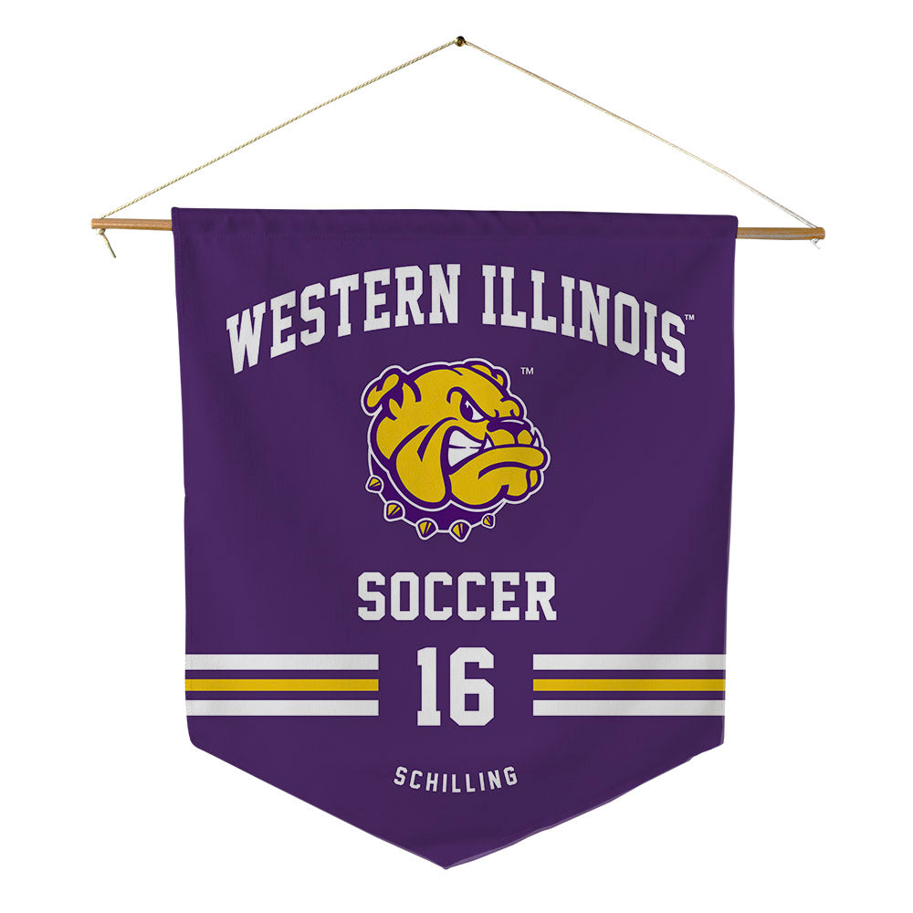 WIU - NCAA Women's Soccer : Abigail Schilling - Pennant - 18" x 21"-0
