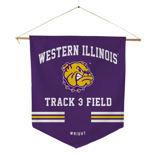 WIU - NCAA Men's Track & Field : Rayvon Wright - Pennant - 18" x 21"-0