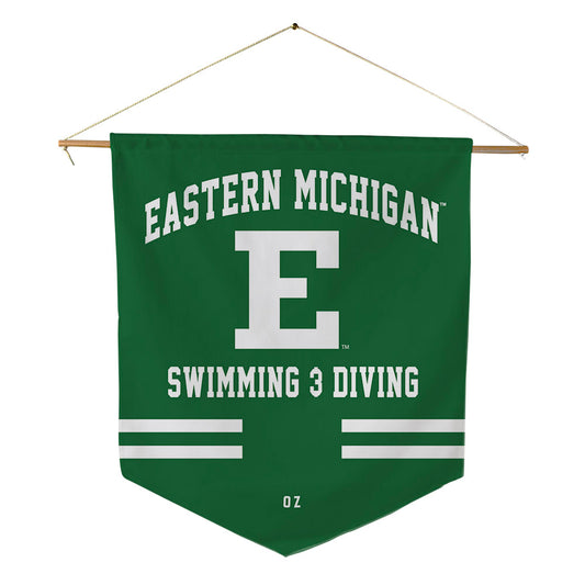 EMich - NCAA Women's Swimming & Diving : Nehir Oz - Pennant - 18" x 21"-0