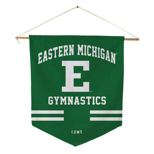 EMich - NCAA Women's Gymnastics : Kyrie Lowe - Pennant - 18" x 21"-0
