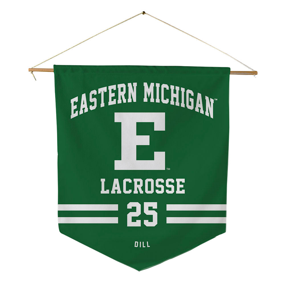 EMich - NCAA Women's Lacrosse : Kyleigh Dill - Pennant - 18" x 21"-0