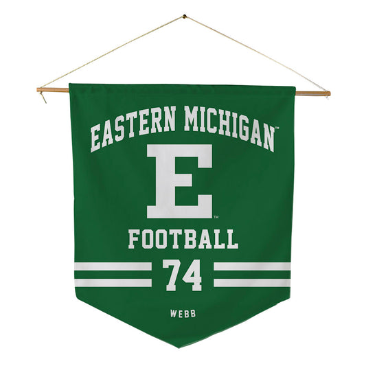 EMich - NCAA Football : Spencer Webb - Pennant - 18" x 21"-0