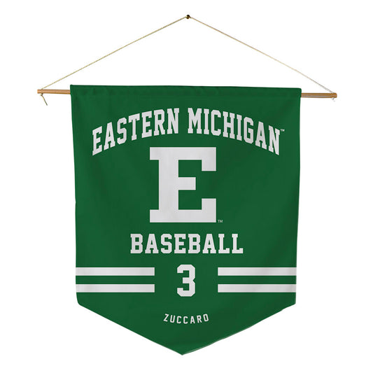 EMich - NCAA Baseball : Giano Zuccaro - Pennant - 18" x 21"-0