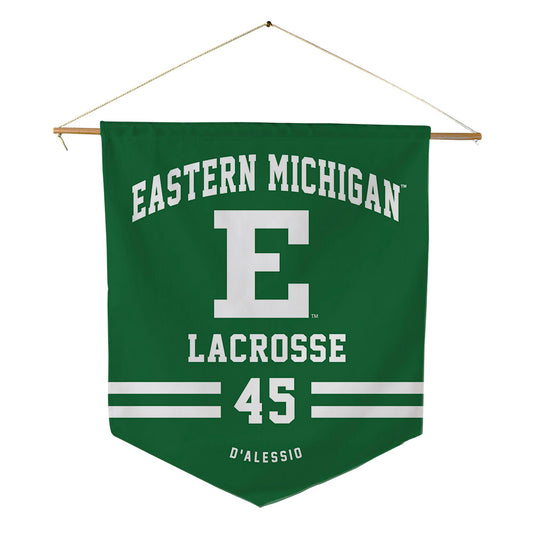 EMich - NCAA Women's Lacrosse : Gina D’Alessio - Pennant - 18" x 21"-0