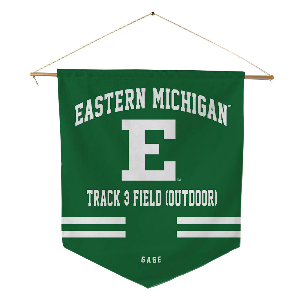EMich - NCAA Men's Track & Field : George Gage - Pennant - 18" x 21"-0