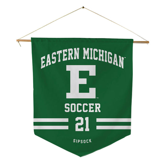 EMich - NCAA Women's Soccer : Olivia Sipsock - Pennant - 18" x 21"-0