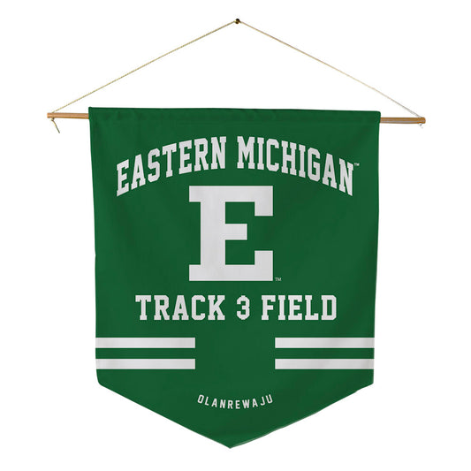 EMich - NCAA Men's Track & Field : Olawole Olanrewaju - Pennant - 18" x 21"-0