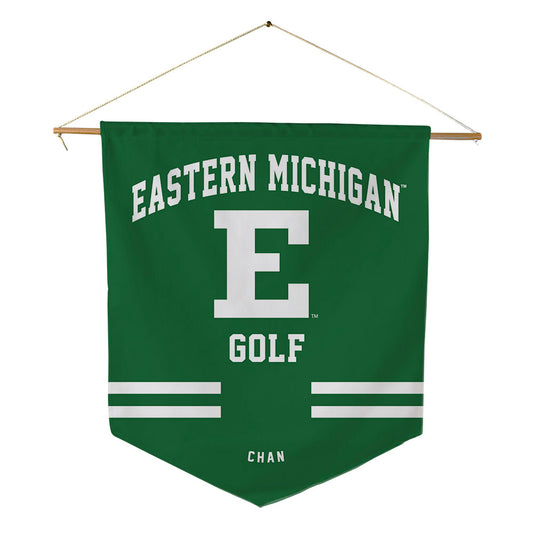 EMich - NCAA Men's Golf : Timothy Chan - Pennant - 18" x 21"-0