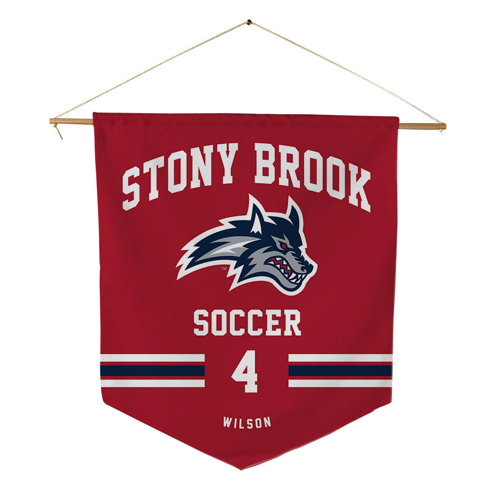 Stony Brook - NCAA Men's Soccer : Nicholas Wilson - Pennant - 18" x 21"-0