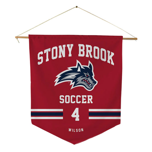 Stony Brook - NCAA Men's Soccer : Nicholas Wilson - Pennant - 18" x 21"-0