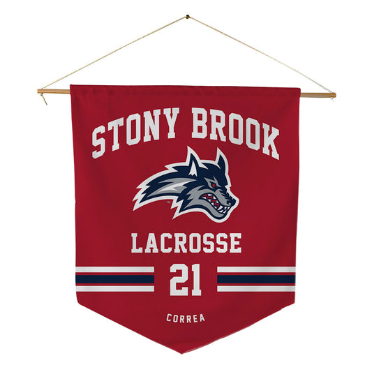Stony Brook - NCAA Men's Lacrosse : Gary Correa - Pennant - 18" x 21"-0