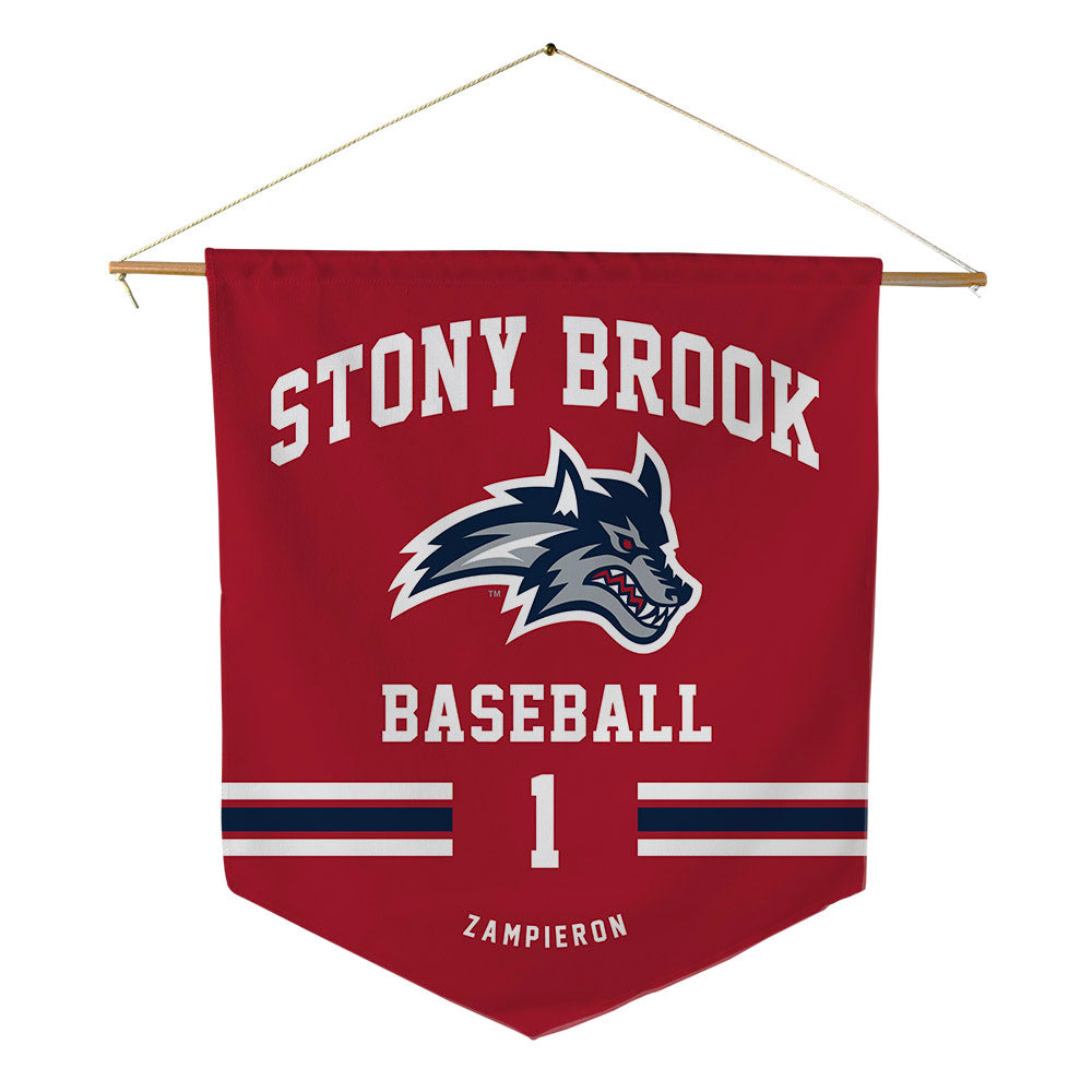 Stony Brook - NCAA Baseball : Nick Zampieron - Pennant - 18" x 21"-0