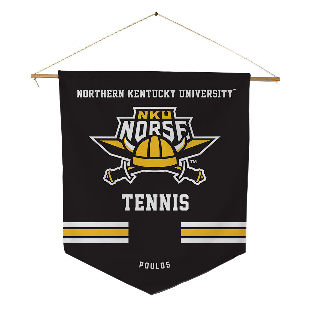 NKU - NCAA Men's Tennis : Jackson Poulos - Pennant - 18" x 21"-0