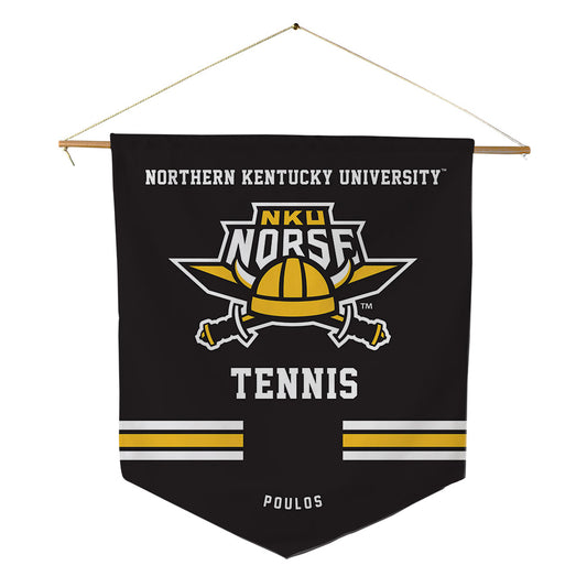 NKU - NCAA Men's Tennis : Jackson Poulos - Pennant - 18" x 21"-0