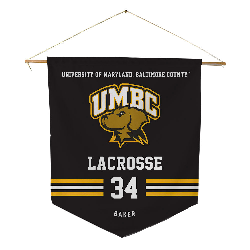 UMBC - NCAA Women's Lacrosse : Sydney Baker - Pennant - 18" x 21"-0