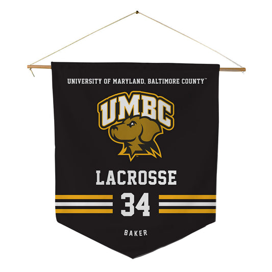 UMBC - NCAA Women's Lacrosse : Sydney Baker - Pennant - 18" x 21"-0