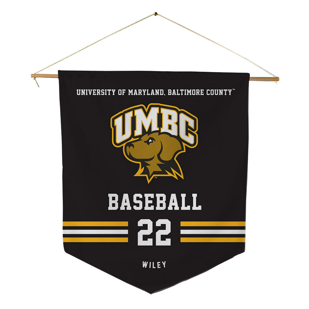 UMBC - NCAA Baseball : Logan Wiley - Pennant - 18" x 21"-0