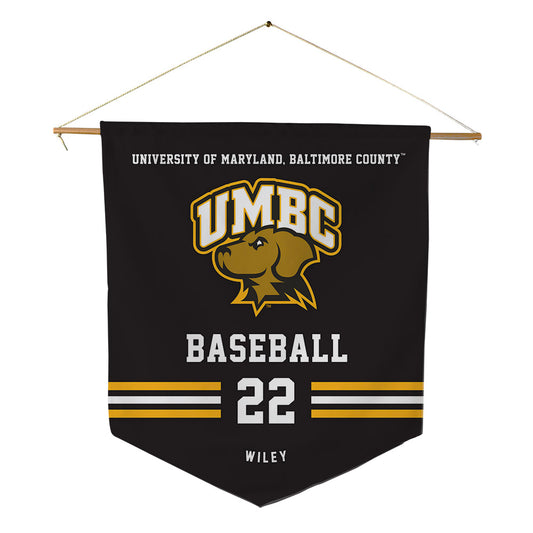 UMBC - NCAA Baseball : Logan Wiley - Pennant - 18" x 21"-0