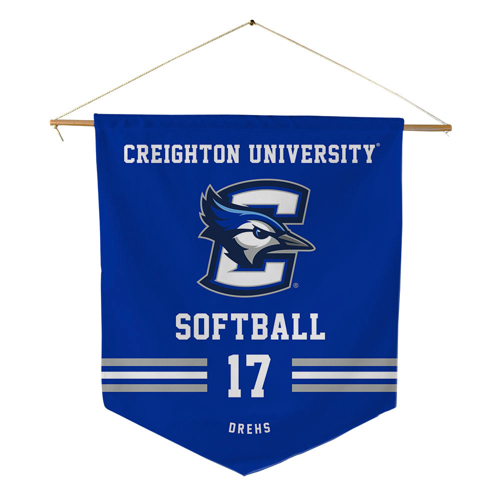 Creighton - NCAA Softball : Ava Drehs - Pennant - 18" x 21"-0