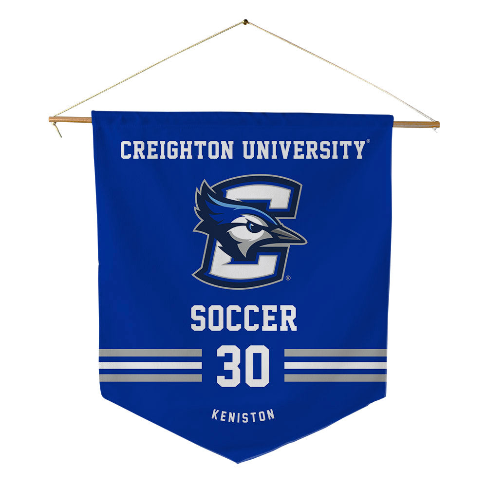 Creighton - NCAA Men's Soccer : Brandon Keniston - Pennant - 18" x 21"-0