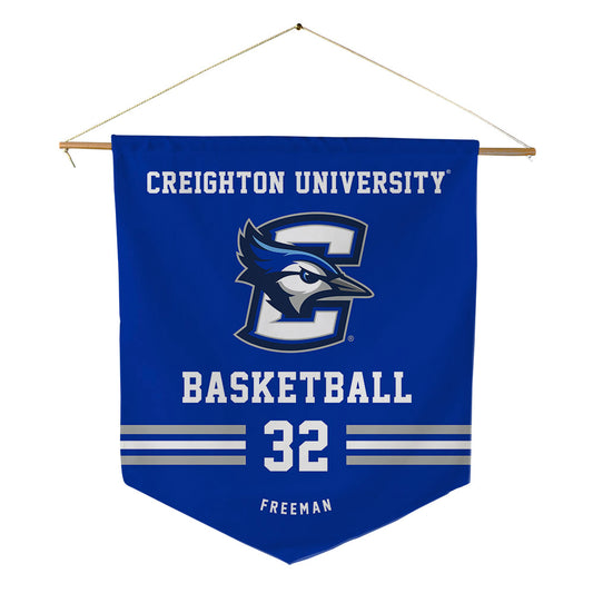 Creighton - NCAA Men's Basketball : Owen Freeman - Pennant - 18" x 21"-0
