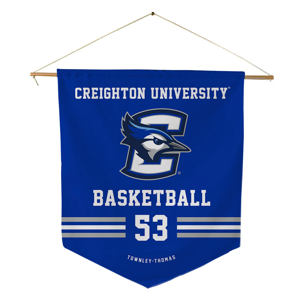 Creighton - NCAA Men's Basketball : Joshua Townley-Thomas - Pennant - 18" x 21"-0