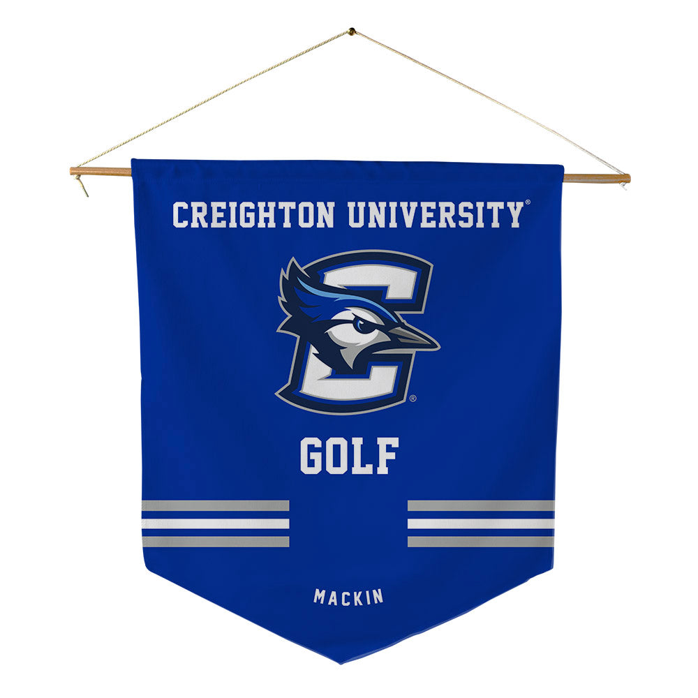 Creighton - NCAA Men's Golf : Owen Mackin - Pennant - 18" x 21"-0