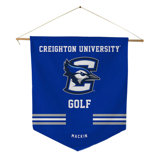 Creighton - NCAA Men's Golf : Owen Mackin - Pennant - 18" x 21"-0