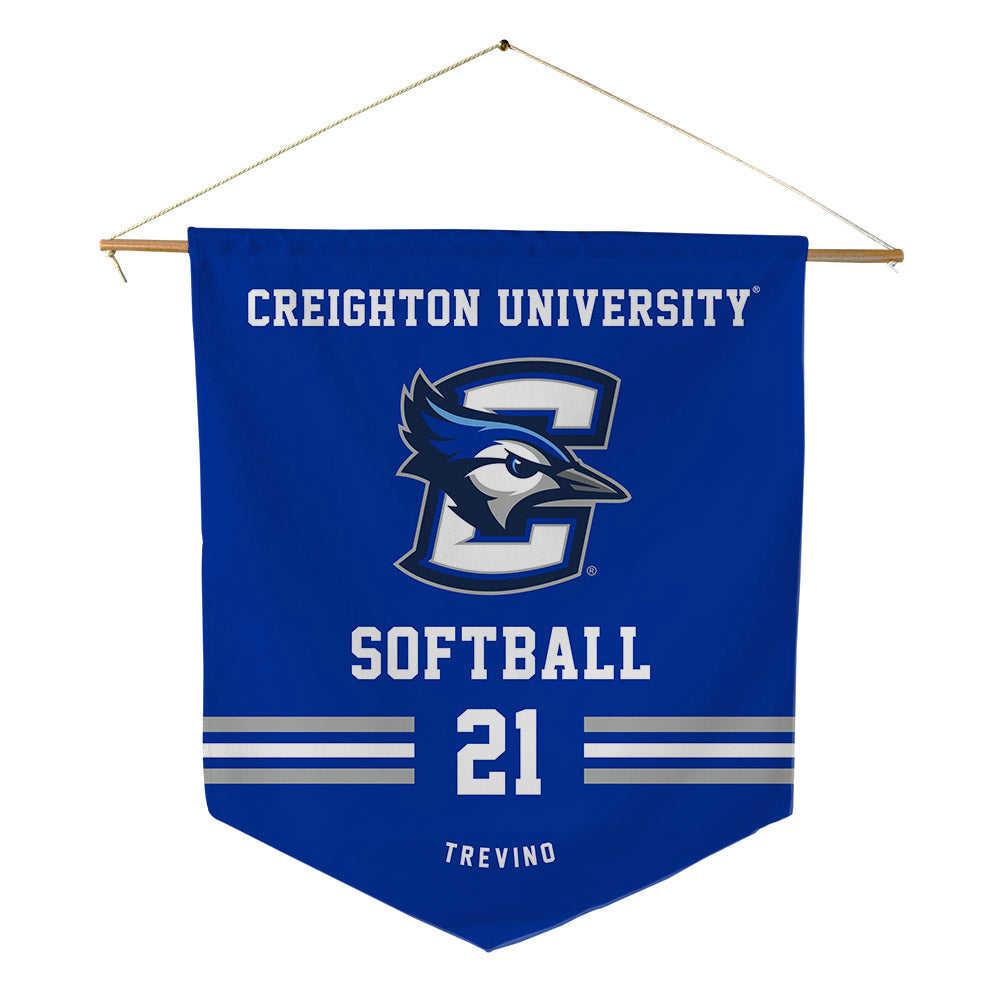 Creighton - NCAA Softball : Karina Trevino - Pennant - 18" x 21"-0