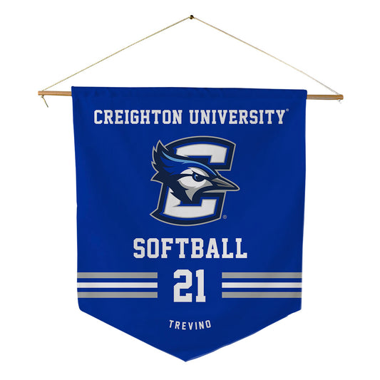 Creighton - NCAA Softball : Karina Trevino - Pennant - 18" x 21"-0