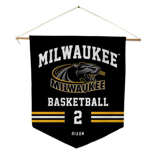 UW Milwaukee - NCAA Men's Basketball : Josh Dixon - Pennant - 18" x 21"-0